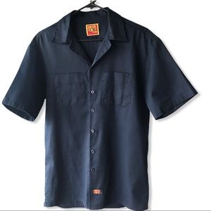 *FINAL MARKDOWN* County FB Navy Short Sleeve Shirt - SM
